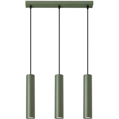 Sollux Lighting Lagos Loft Bar Pendant 3 Light Olive Green - Pendant Lamp Sollux Lighting Lagos Loft Bar Pendant 3 Light Olive Green - Pendant Lamp
