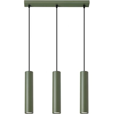 Sollux Lighting Lagos Loft Bar Pendelleuchte 3-flammig Olive Green - Deckenleuchte Sollux Lighting Lagos Loft Bar Pendelleuchte 3-flammig Olive Green - Deckenleuchte