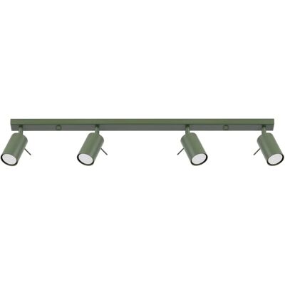 Sollux Lighting Ring Barre d'Intérieur Moderne 4 Lumières Vert Olive - Éclairage - Publicité Sollux Lighting Ring Barre d'Intérieur Moderne 4 Lumières Vert Olive - Éclairage - Publicité