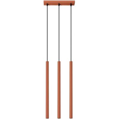 Sollux Lighting Pastelo Nowoczesny wiszący 3-lampowy czerwony ochra Sollux Lighting Pastelo Nowoczesny wiszący 3-lampowy czerwony ochra