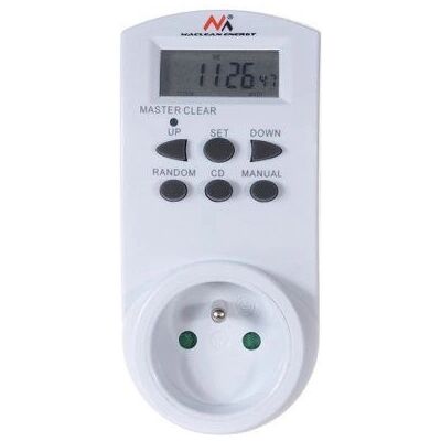 Maclean MCE05 - Digitaler Timer - Weiß - Täglich/Wöchentlich - Elektrischer Timer Maclean MCE05 - Digitaler Timer - Weiß - Täglich/Wöchentlich - Elektrischer Timer