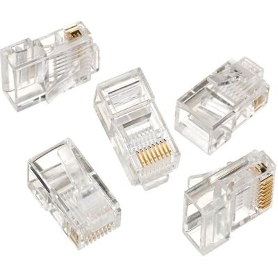 Maclean MCTV-663 RJ45 Ethernet Connector - 100 stuks Maclean MCTV-663 RJ45 Ethernet Connector - 100 stuks
