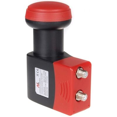 Maclean MCTV-670 Twin Satelliten-LNB - Hoher Gewinn, Rot/Schwarz Maclean MCTV-670 Twin Satelliten-LNB - Hoher Gewinn, Rot/Schwarz