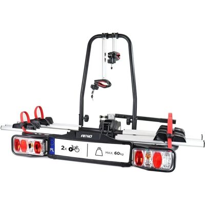 AMiO Fahrradträger - 2 Fahrräder, Klappbar, Schloss, für E-Bike & Kinder AMiO Fahrradträger - 2 Fahrräder, Klappbar, Schloss, für E-Bike & Kinder