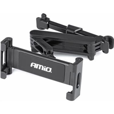Amio Tablet Houder - Verstelbare autokopsteun houder voor 6,5-12,9 inch apparaten Amio Tablet Houder - Verstelbare autokopsteun houder voor 6,5-12,9 inch apparaten