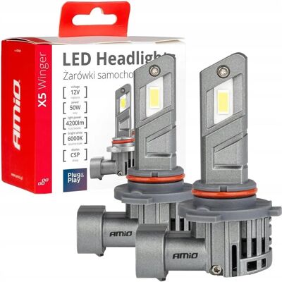 AMiO - X5-series WINGER HB3 - 6000K - żarówka LED reflektora AMiO - X5-series WINGER HB3 - 6000K - żarówka LED reflektora