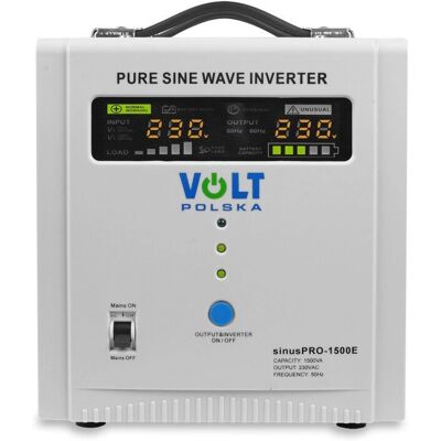 Volt Polska Sinus Pro 1500 E UPS - Ren sinusvåg, 1500VA, 1050W Volt Polska Sinus Pro 1500 E UPS - Ren sinusvåg, 1500VA, 1050W