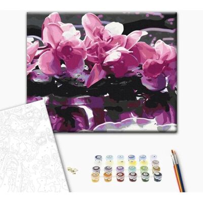 Zestaw do malowania na płótnie Purple Orchid - 60x40cm Zestaw do malowania na płótnie Purple Orchid - 60x40cm