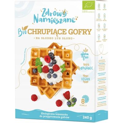 Mieszanka ekologicznych gofrów Zdrowo Namieszane - Bezglutenowa, Weganska, Zdrowa Mieszanka ekologicznych gofrów Zdrowo Namieszane - Bezglutenowa, Weganska, Zdrowa