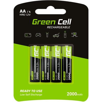 Green Cell GR02 Wiederaufladbare AA Batterien - Haushalt NiMH Green Cell GR02 Wiederaufladbare AA Batterien - Haushalt NiMH