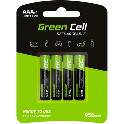 Batteria ricaricabile Green Cell GR03 AAA - NiMH - 950mAh Batteria ricaricabile Green Cell GR03 AAA - NiMH - 950mAh
