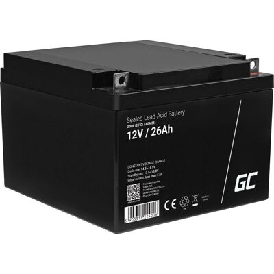 Green Cell AGM35 Voertuigbatterij - 12V 26Ah VRLA Green Cell AGM35 Voertuigbatterij - 12V 26Ah VRLA