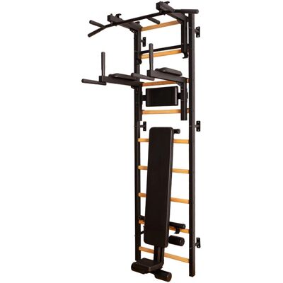 BenchK Wall Bar Set Workout Station Black - Workout Station BenchK Wall Bar Set Workout Station Black - Workout Station