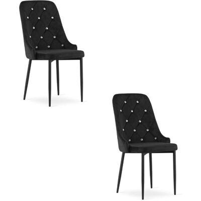 Viking Choice AMORE Velours Eetkamerstoel Set van 2 Viking Choice AMORE Velours Eetkamerstoel Set van 2