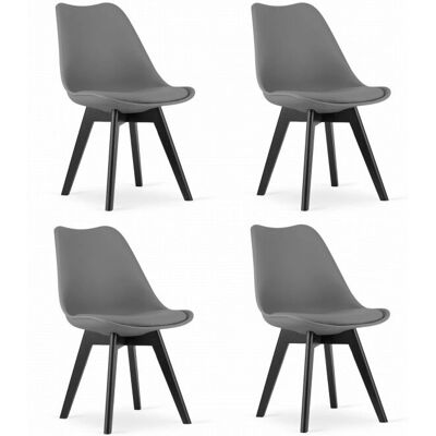 Chaise OSKAR MARK Gris Foncé - Ergonomique, Durable, Style Scandinave - Publicité Chaise OSKAR MARK Gris Foncé - Ergonomique, Durable, Style Scandinave - Publicité