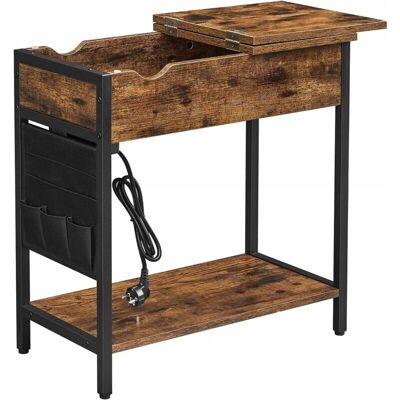 Leobert Modelo - mesa auxiliar rústica - 60x31,5x60 cm - montaje propio Leobert Modelo - mesa auxiliar rústica - 60x31,5x60 cm - montaje propio