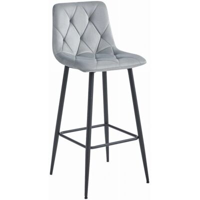 Viking Choice Model 104x43,5x32,5cm Fluwelen Barkruk - 2 stuks Viking Choice Model 104x43,5x32,5cm Fluwelen Barkruk - 2 stuks