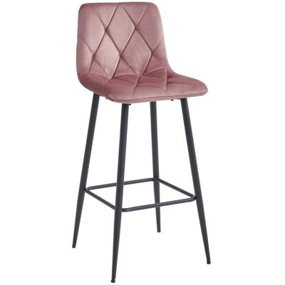 Viking Choice Donkerroze Fluwelen Barkruk - Set van 3 - Modern & Comfortabel Viking Choice Donkerroze Fluwelen Barkruk - Set van 3 - Modern & Comfortabel