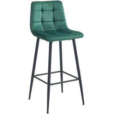Viking Choice Groene Fluweel Barkruk - Stalen Poten - Max. Belasting 120kg Viking Choice Groene Fluweel Barkruk - Stalen Poten - Max. Belasting 120kg