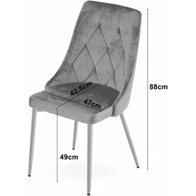 OSKAR - IMOLA - Roze velvet - Houten poten - Stoel OSKAR - IMOLA - Roze velvet - Houten poten - Stoel