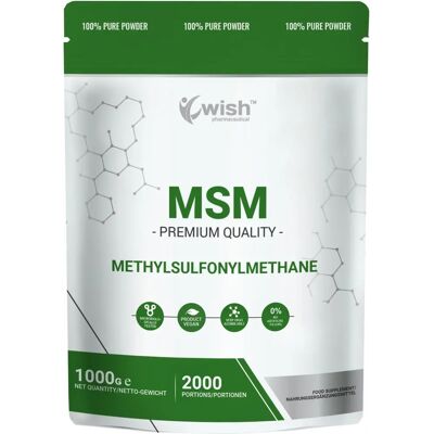Wish MSM Organický Síra 1kg - Doplněk stravy Wish MSM Organický Síra 1kg - Doplněk stravy