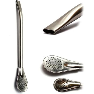 Bio Mate Edelstahl 19cm Bombilla - Grün - Yerba Mate Zubehör Bio Mate Edelstahl 19cm Bombilla - Grün - Yerba Mate Zubehör