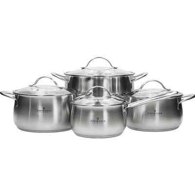 Zestaw garnków Practi Plus ZWIEGER - 4 garnki z pokrywkami Zestaw garnków Practi Plus ZWIEGER - 4 garnki z pokrywkami