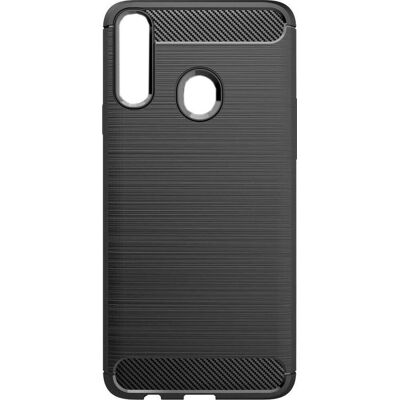 Coque en silicone Samsung Galaxy A20s - Noir - Publicité Coque en silicone Samsung Galaxy A20s - Noir - Publicité