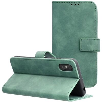 Forcell Redmi 9A/9AT Grüner Leder Geldbörse Forcell Redmi 9A/9AT Grüner Leder Geldbörse