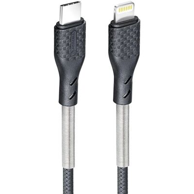 Forcell CB-01C Kábel USB-C - 1M - Černý - 27W PD - Apple CarPlay Forcell CB-01C Kábel USB-C - 1M - Černý - 27W PD - Apple CarPlay