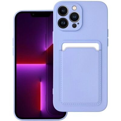 Silicone-kuori iPhone 13 Pro Max - Forcell - Korttipidike Silicone-kuori iPhone 13 Pro Max - Forcell - Korttipidike
