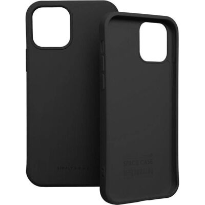 Coque en silicone noire pour iPhone 14 Plus - Roar Space - Publicité Coque en silicone noire pour iPhone 14 Plus - Roar Space - Publicité