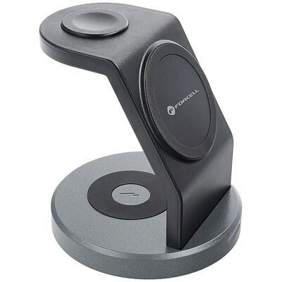 Forcell Solid Mag 3in1 Wireless Charger - Unterstützung MagSafe & Qi Forcell Solid Mag 3in1 Wireless Charger - Unterstützung MagSafe & Qi