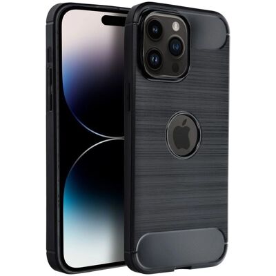Coque OEM en carbone pour iPhone 15 Pro Max - Noir - Publicité Coque OEM en carbone pour iPhone 15 Pro Max - Noir - Publicité