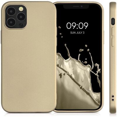 Coque métallique iPhone 15 - Or - Étui de téléphone - Publicité Coque métallique iPhone 15 - Or - Étui de téléphone - Publicité