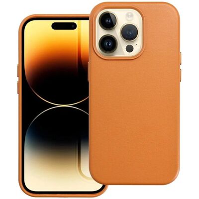 Kožené pouzdro MagSafe pro iPhone 15 Pro Max - Oranžové Kožené pouzdro MagSafe pro iPhone 15 Pro Max - Oranžové