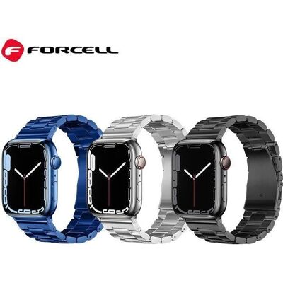 Náramek pro Apple Watch FORCELL FA10 - Nerezová ocel, černá Náramek pro Apple Watch FORCELL FA10 - Nerezová ocel, černá