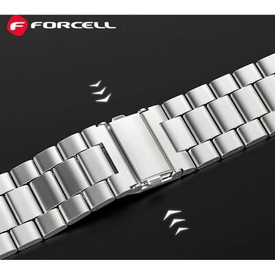 Střapec Apple Watch Stříbrný 38/40/41mm Forcell F-Design Střapec Apple Watch Stříbrný 38/40/41mm Forcell F-Design