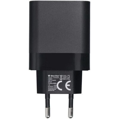 Blue Star Universal 45W USB-C Seinälaturi - Nopea & Kompakti Blue Star Universal 45W USB-C Seinälaturi - Nopea & Kompakti