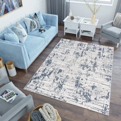 Tapiso - Lotus Vintage 3D - Beige azul - 160x220 cm - Alfombra Tapiso - Lotus Vintage 3D - Beige azul - 160x220 cm - Alfombra