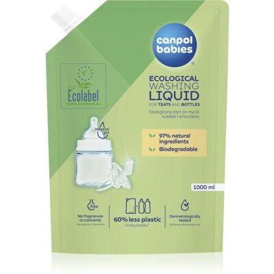 Canpol babies Ricarica 1000 ml Detersivo ecologico baby Canpol babies Ricarica 1000 ml Detersivo ecologico baby