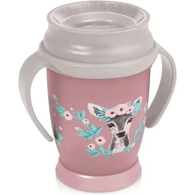 LOVI Wild Soul 360 Bicchiere per bambini - Rosa - 250 ml LOVI Wild Soul 360 Bicchiere per bambini - Rosa - 250 ml
