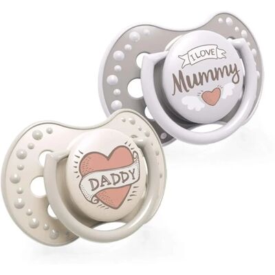 Lovi I Love Pacifier - Correct Growth Silicone - 2 pcs Lovi I Love Pacifier - Correct Growth Silicone - 2 pcs