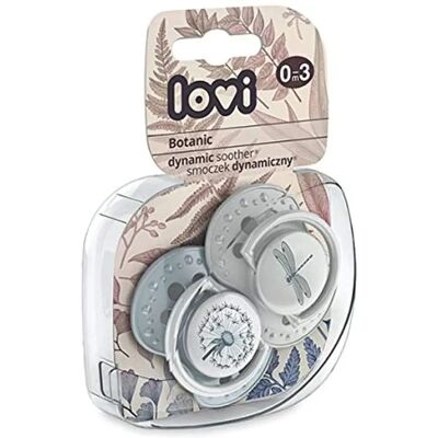 LOVI Dudlík 0-3m - Silikon, Modrý, Šedý - Dětský produkt LOVI Dudlík 0-3m - Silikon, Modrý, Šedý - Dětský produkt