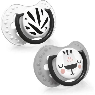 LOVI Salt & Pepper Schnuller - Baby-Nuckel für 6-18 Monate LOVI Salt & Pepper Schnuller - Baby-Nuckel für 6-18 Monate