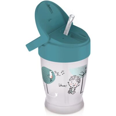 LOVI Junior Kinder-Getränkebecher mit Strohhalm - Unterstützt selbstständiges Trinken LOVI Junior Kinder-Getränkebecher mit Strohhalm - Unterstützt selbstständiges Trinken