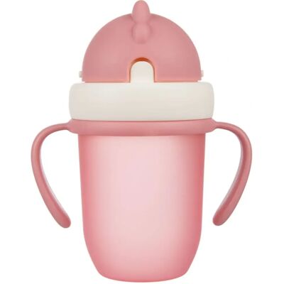 Bicchiere rosa con cannuccia per neonati Canpol Babies - Biberon e Tazza Bicchiere rosa con cannuccia per neonati Canpol Babies - Biberon e Tazza