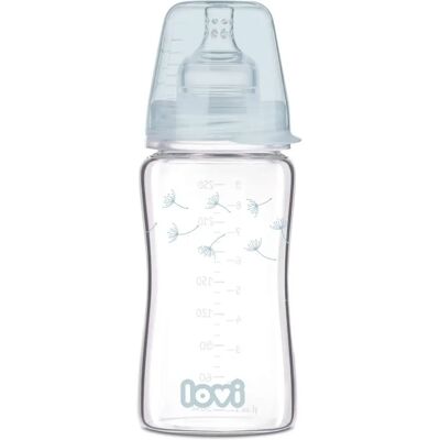 LOVI Babyflasche 250ml Diamond Glass - BOTANIC - Schnuller LOVI Babyflasche 250ml Diamond Glass - BOTANIC - Schnuller