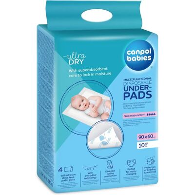 Canpol babies Einweg-Unterlagen - Superabsorbernd - 60x60cm - Einweg-Unterlagen Canpol babies Einweg-Unterlagen - Superabsorbernd - 60x60cm - Einweg-Unterlagen
