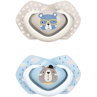 Canpol babies Bonjour Paris B 6-18 m Schnuller Blau - Schnuller-Set Canpol babies Bonjour Paris B 6-18 m Schnuller Blau - Schnuller-Set